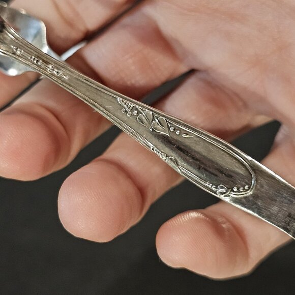 VTG Silverplate Pie Server Ladle Spoon Twisted Butter Knife Mixed Set Antique - Picture 7 of 9